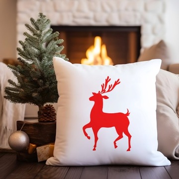 ДЕКОРАТИВНАЯ НАВУШКА 40х40 РОЖДЕСТВЕНСКИЙ ОЛЕНЬ