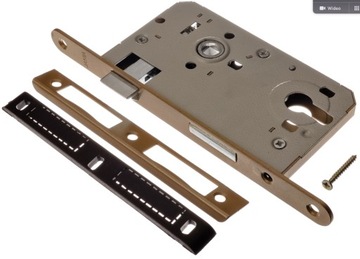 ZAMEK WPUSZCZANY DO DRZWI 72/55 NA WKŁADKĘ PRAWY