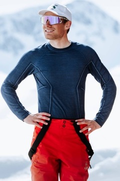 Дышащее лыжное белье, термотолстовка для треккинга BRUBECK - L