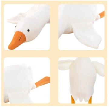 БОЛЬШАЯ ПЛЮШЕВАЯ ПОДУШКА ГУСЬ PIPA MASCOT GOOSE ПОДУШКА 70 СМ