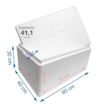 Termobox 44.1L pojemnik styropianowy LODÓWKA TERMO