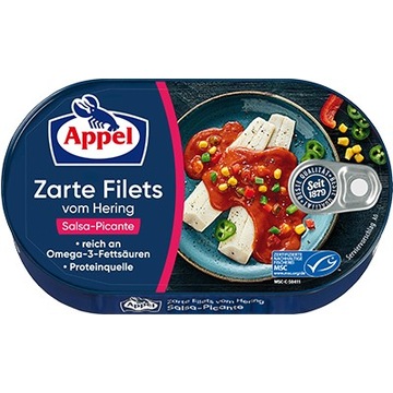 Appel Śledź Salsa Picante z Niemiec 200 g.