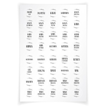 Наклейки-этикетки для контейнеров, специй и баночек