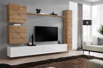 MEBLOŚCIANKA SWITCH VIII LAMEL POŁYSK MAT PVC