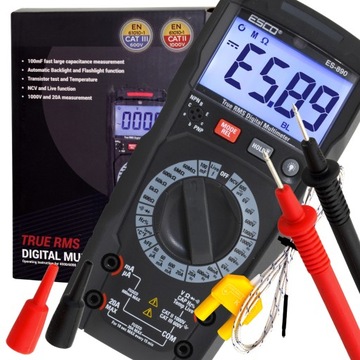 Мультиметр CURRENT VOLTAGE AC/DC 20A TEMP °C, например UT89X + КРЫШКА