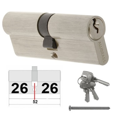 WKŁADKA 26/26 ALUBRASS NIKIEL SATYNA