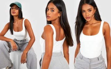 4H3A27 P27 BOOHOO KREMOWE BODY SLINKY L