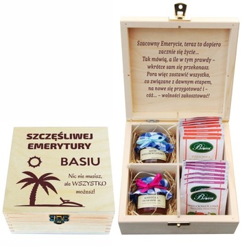 PREZENT EMERYT EMERYTURA ZESTAW PUDEŁKO GRAWER