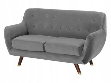 SOFA SKANDYNAWSKA KANAPA WELUROWA DWUOSOBOWA