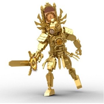 MOC Skibidi Туалетная фигурка Строительные блоки Титан Часы Человек обновление 4