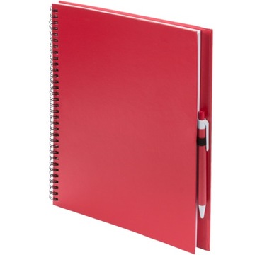 NOTES notatnik A4 GŁADKI z długopisem 80 kartek