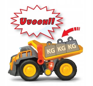 VOLVO wywrotka ciężarówka światło dźwięk koparka