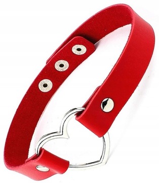 Kolczatka skórzany naszyjnik obroża choker kolce