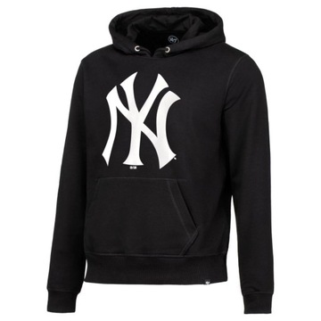 Bluza Męska 47 Brand BB017PEMIBR544112JK NEW YORK YANKEES PULL Czarna M