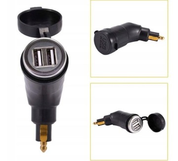 Зарядное устройство для мотоцикла 2x USB DIN BMW MC17D