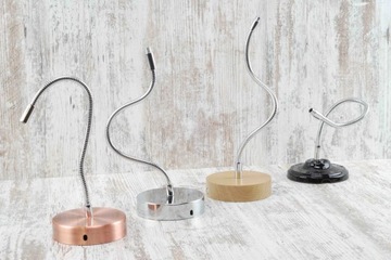 30cm Elastyczna rurka M10x1 peszel do kinkietu Giętka rurka do lampy loft