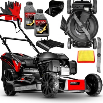 POTĘŻNA KOSIARKA SPALINOWA SILNIK HONDA NAPĘD 60CM BESTIA 9 KM ZESTAW XXXXL