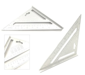 KĄTOWNIK STOLARSKI ALUMINIOWY ZE STOPKĄ 185mm