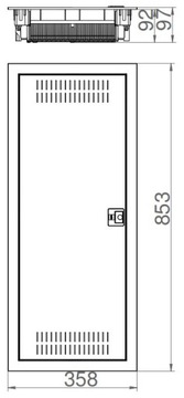 Мультимедийный модульный коммутатор ВСТРАИВАННОГО МОНТАЖА MSF TWIN RP 2x12 (PE+N)+2x12