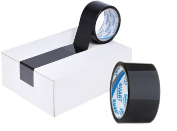 Taśma klejąca do pakowania SMART pakowa czarna akryl 48mm/50y