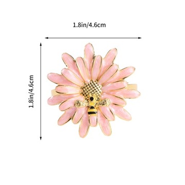 ЗОЛОТЫЕ КОЛЬЦА ДЛЯ САЛФЕТОК ДЕКОР «МЕДОВАЯ ПЧЕЛКА» КОКТЕЙЛЬНЫЕ САЛФЕТКИ