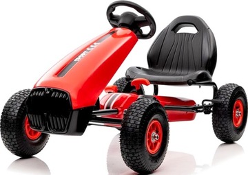 ГОКАРТ С ПЕДАЛЯМИ, НАДУВАННЫЕ КОЛЕСА, ТОРМОЗА