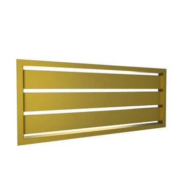 Grzejnik poziomy pokojowy złoty 40x120 TINIS