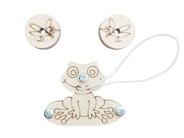 Guziki + Gumka + Wkęty do tablicy manipulacyjnej