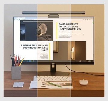 Lampa Baseus NA MONITOR LED Panel 2900-5000K USB-C
