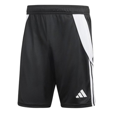 KRÓTKIE SPODENKI MĘSKIE Z KIESZENIAMI NA ZAMEK ADIDAS TIRO 24 CZARNE r.M