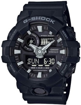 SPORTOWY ZEGAREK CASIO G-SHOCK GA-700-1BER CZARNY WYTRZYMAŁY WODOSZCZELNY