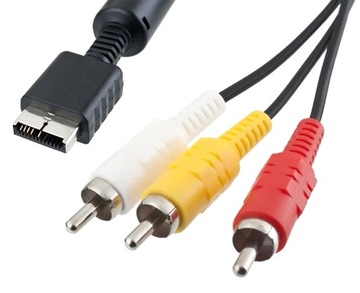 AV-КАБЕЛЬ 3x CHINCH RCA КОМПОЗИТНЫЙ ВИДЕО + АУДИО ДЛЯ КОНСОЛИ PS2 PS3 PSX PSP28