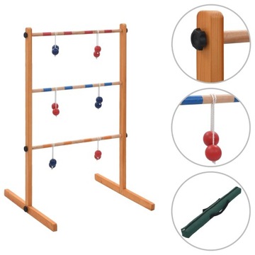 Gra zręcznościowa Greatstore Hra Golf Spin Ladder dřevěná VidaXL