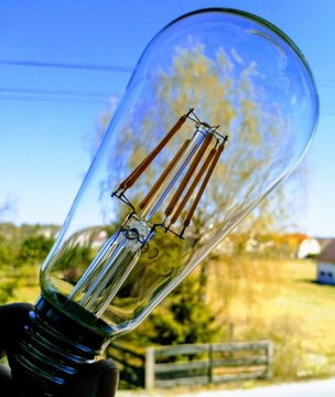 ST64 EDISON СВЕТОДИОДНАЯ ЛАМПОЧКА НА НИТИ 8Вт E27 ST64 РЕТРО