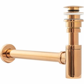 Syfon umywalkowy korek Klik-Klak ROSE GOLD - REA