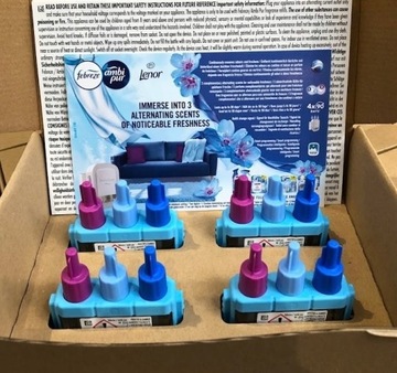 4x FEBREZE 3Volution LENOR SPRING AWAKENING Wkład Zapas 4x 20ml Odświeżacz