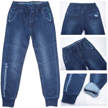 SPODNIE JEANS CHŁOPIĘCE D542 JOGGER R. 134