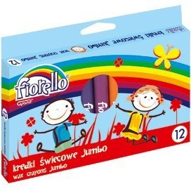 Kredki FIORELLO świecowe 12 kolorów JUMBO kolor 17