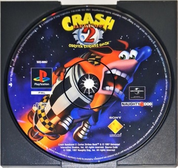 Gra Crash Bandicoot 2 PSX SAMA PŁYTA CZYTAJ OPIS !!!