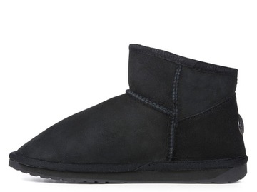 Buty damskie śniegowce Emu Australia Platinum Slim WP11875 czarne niskie 38