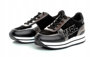 BUTY SNEAKERSY KARL LAGERFELD CZARNE 38