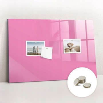 Foto tablica magnetyczna na prezent + magnesy gratis Kolor różowy 60x40 cm