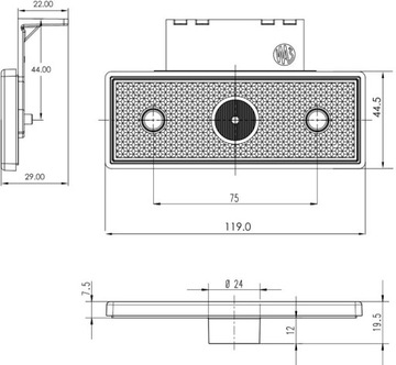 СВЕТОДИОДНЫЙ БОКОВОЙ ГАБАРИТНЫЙ ФОНАРЬ LAWETTA TRAILER WAŚ