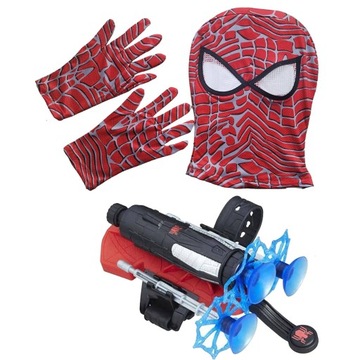 SPIDERMAN MEGA ZESTAW 3w1 RĘKAWICA WYRZUTNIA SIECI MASKA RĘKAWICZKA