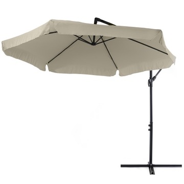 Садовый зонт со штангой, большой, регулируемый, складной.