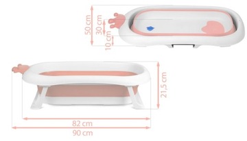 ДЕТСКАЯ ВАННОЧКА, СКЛАДНАЯ СИЛИКОНОВАЯ ПОДУШКА