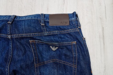 ARMANI JEANS spodnie męskie granatowe PREMIUM 36/34 pas 92