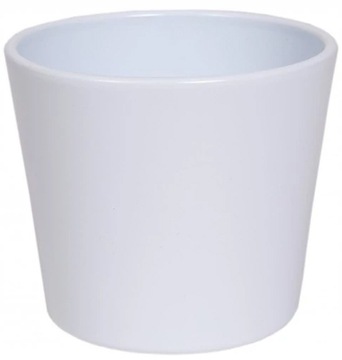 DONICA DONICZKA CERAMICZNA 15 cm BIAŁA OSŁONKA DO KWIATÓW