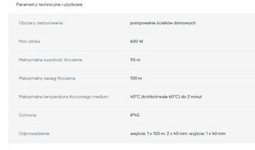 POMPA WC 600W SANMATIC PRO z rozdrabniaczem 803