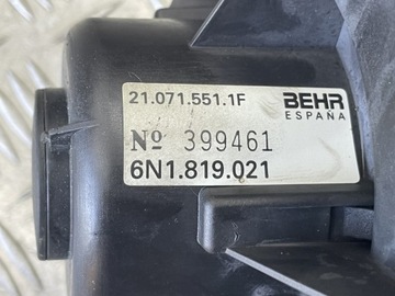 6N1819021 MOTOREK RADIÁTORU 1.4 16V 74 2000 SEAT AROSA (6H)
